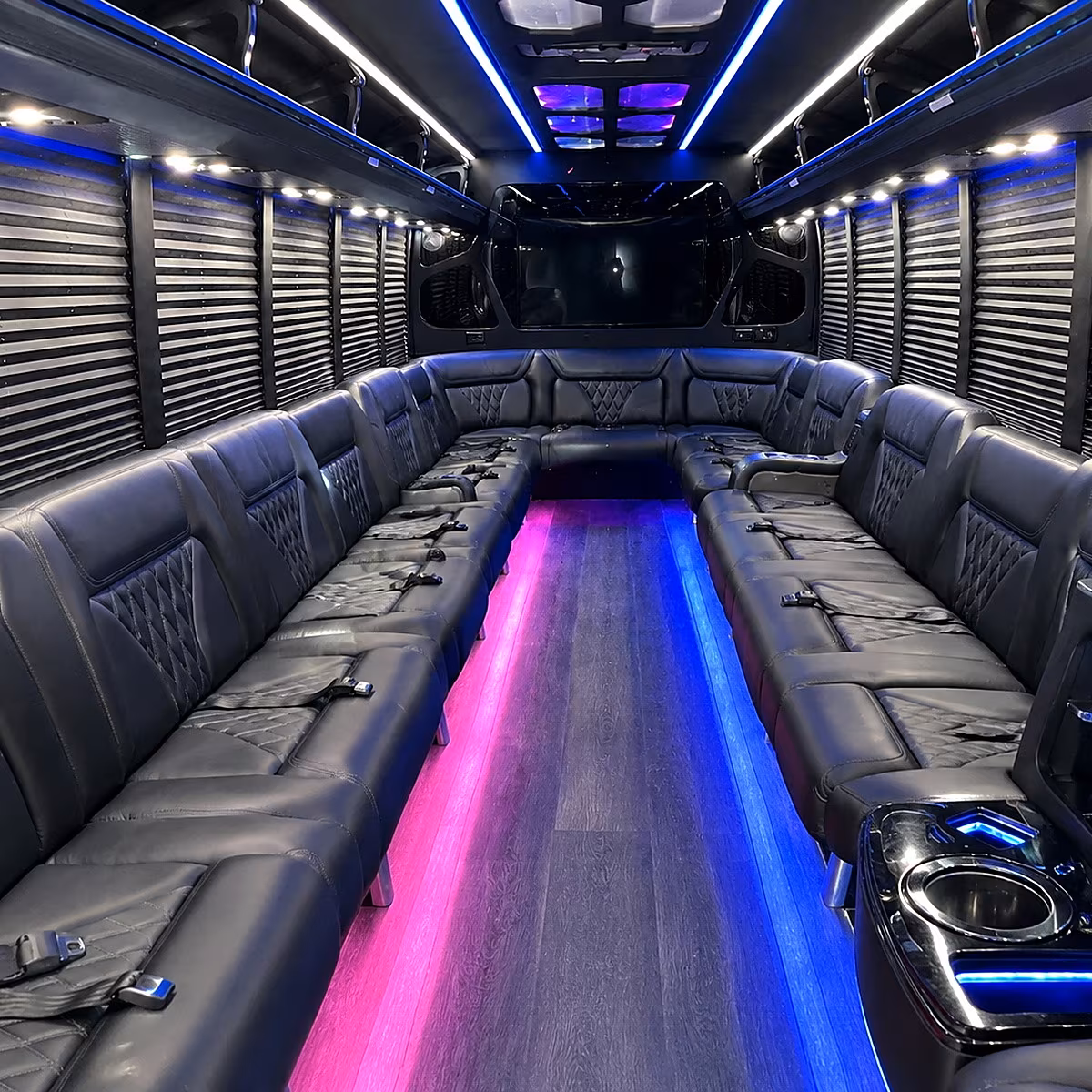 ocala party bus rental interior